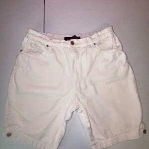 Gloria Vanderbilt Men's Cream Jean Shorts